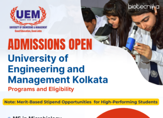 MSc Admissions at UEM Kolkata