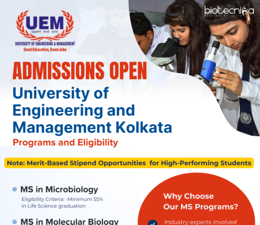MSc Admissions at UEM Kolkata