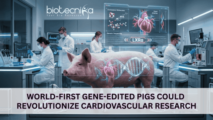 World-First Gene-Edited Pigs Could Revolutionize Cardiovascular Research Scientists develop first LXRα gene-edited pigs, advancing cardiovascular research and enabling better study of heart disease and therapies.