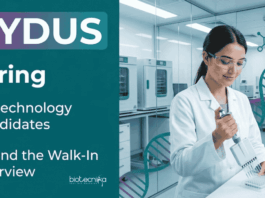 Attend Zydus Walk-in-Interview for Biotechnology Jobs in Production Roles. Hiring for USP, DSP, QMS Roles in Ahmedabad.
