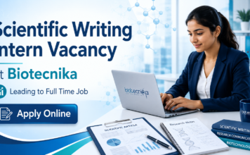 Scientific Writing Intern Vacancy at Biotecnika Leading to Full Time Job – Apply Online