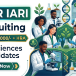 Apply for ICAR IARI Recruitment 2026. Explore Research Jobs in Life Sciences Research with RA and SRF positions in New Delhi.