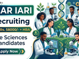 Apply for ICAR IARI Recruitment 2026. Explore Research Jobs in Life Sciences Research with RA and SRF positions in New Delhi.