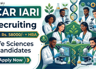 Life Sciences Research Jobs at ICAR IARI | Earn Upto Rs. 58000/- + HRA PM| Attend the Walk-In Interview Apply for ICAR IARI Recruitment 2026. Explore Research Jobs in Life Sciences Research with RA and SRF positions in New Delhi.