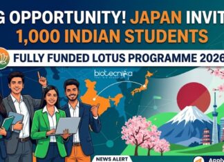 Big Opportunity! Japan Invites 1,000 Indian Students for Fully Funded LOTUS Programme 2026 Japan’s LOTUS Programme 2026: ₹25.6 Lakh Funding