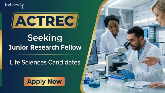 ACTREC (1) ACTREC Recruitment 2026 for Junior Research Fellow. Life Sciences Career in Cancer Research. Attend Walk-in Interview on May 18.