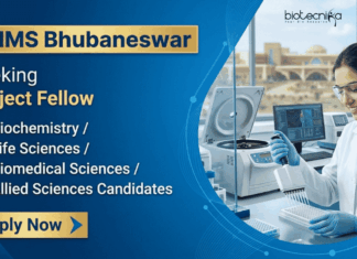 Walk-In Interview at AIIMS Bhubaneswar | Life Sciences Research Jobs Apply for Life Sciences Research Jobs at AIIMS Bhubaneswar Recruitment. Walk-In Interview for Project Fellow Role.