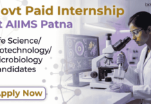 Paid Govt Life Sciences Internship at AIIMS Patna | Apply Now Apply for AIIMS Patna Recruitment - Govt. Paid Internship. Life Sciences Internship for Biotechnology and Microbiology students at APIIC.