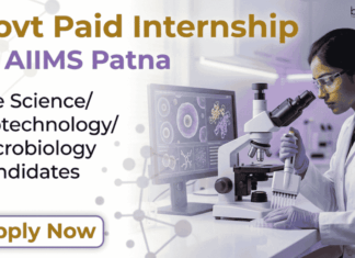 Paid Govt Life Sciences Internship at AIIMS Patna | Apply Now Apply for AIIMS Patna Recruitment - Govt. Paid Internship. Life Sciences Internship for Biotechnology and Microbiology students at APIIC.