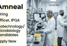 Apply for Quality Assurance Jobs at Amneal. MSc Microbiology and Biotechnology Jobs available for IPQA Officer roles in Ahmedabad.