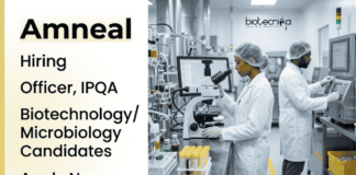Quality Assurance Jobs for Microbiology & Biotechnology Candidates At Amneal – Apply Now Apply for Quality Assurance Jobs at Amneal. MSc Microbiology and Biotechnology Jobs available for IPQA Officer roles in Ahmedabad.