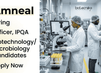 Quality Assurance Jobs for Microbiology & Biotechnology Candidates At Amneal – Apply Now Apply for Quality Assurance Jobs at Amneal. MSc Microbiology and Biotechnology Jobs available for IPQA Officer roles in Ahmedabad.
