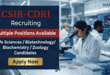 Attend the Walk-In Interview at CSIR-CDRI for Life Sciences Research Jobs Apply for Research Jobs at CSIR CDRI Recruitment. Walk-In Interview for Life Sciences Career Aspirants. Multiple Positions Available.