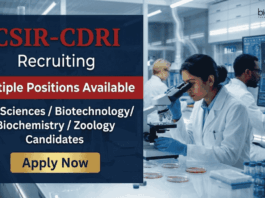Apply for Research Jobs at CSIR CDRI Recruitment. Walk-In Interview for Life Sciences Career Aspirants. Multiple Positions Available.