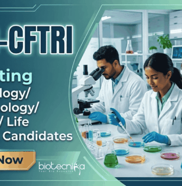 Project Associate Jobs at CSIR-CFTRI | Apply Now for Life Sciences Career CFTRI Recruitment announced Project Associate Jobs for Life Sciences Candidates: Apply Online for Biotechnology Research Careers.
