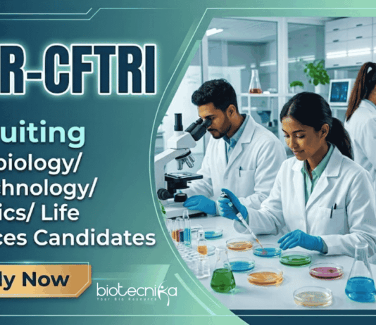 Project Associate Jobs at CSIR-CFTRI | Apply Now for Life Sciences Career CFTRI Recruitment announced Project Associate Jobs for Life Sciences Candidates: Apply Online for Biotechnology Research Careers.