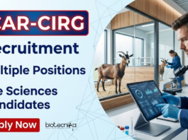 Life Sciences Research Jobs at ICAR-CIRG | Earn Upto Rs. 67,000/- | Walk-In Interview Apply for ICAR Recruitment at ICAR-CIRG. Explore Research Jobs and build your Career in Life Science and biotechnology.