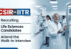 Project Associate Jobs at CSIR IITR | Life Sciences Graduated Attend the Walk-In Interview CSIR IITR Recruitment: Apply for Project Associate Jobs-Life Sciences, Biotechnology, Microbiology & Toxicology Research positions.