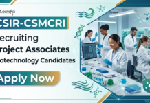 Project Associate Jobs at CSIR-CSMCRI | Biotechnology Candidates Apply Now Apply for Project Associate Jobs under CSIR CSMCRI Recruitment. Build your Biotechnology Career in Top Government Research Projects.