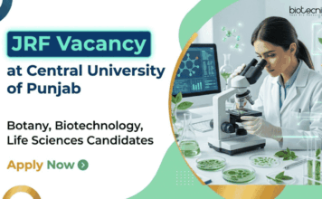 JRF Vacancy at CUP | Work on Microplastics Research | Apply Now Apply for JRF Vacancy at Central University of Punjab under DBT project. Excellent CUP Recruitment opportunity for Life Sciences Career.