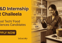 Food Tech Internship at Chaileela with Stipend!! Apply Now for R&D Roles Apply for Chaileela Food Tech Internship offering R&D Jobs and Food Innovation Experience for Food Technology Students.
