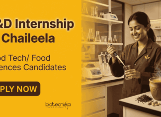 Food Tech Internship at Chaileela with Stipend!! Apply Now for R&D Roles Apply for Chaileela Food Tech Internship offering R&D Jobs and Food Innovation Experience for Food Technology Students.