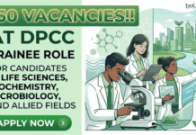 150 Vacancies for Life Sciences Trainee Role!! Apply Now for DPCC Recruitment Apply for DPCC Recruitment for Scientific Trainee Posts. Excellent Government Jobs for Life Sciences Career Aspirants in Delhi.