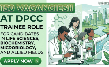 150 Vacancies for Life Sciences Trainee Role!! Apply Now for DPCC Recruitment Apply for DPCC Recruitment for Scientific Trainee Posts. Excellent Government Jobs for Life Sciences Career Aspirants in Delhi.