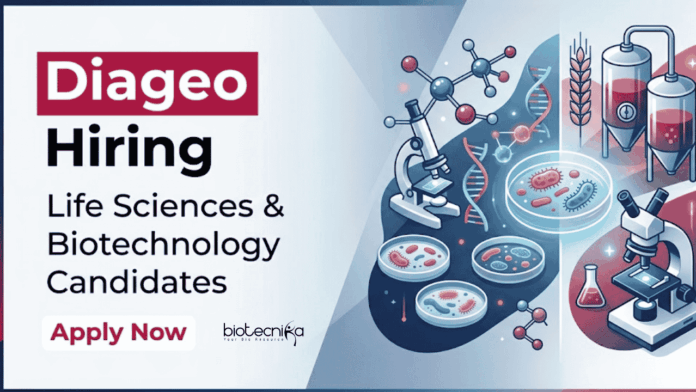 Diageo (1) Apply for Diageo Career Senior Executive Quality Role. QA Jobs for Life Sciences & Biotechnology Candidates in India.