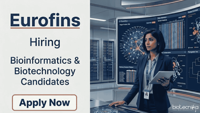 Eurofins Apply for Eurofins Career opportunities in Bangalore. Biotechnology jobs in bioinformatics, genomics, NGS analysis, Python, and cloud.
