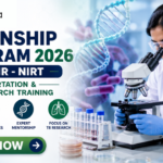 Internship Program 2026 at ICMR – NIRT | Apply for Dissertation & TB Research Training Kickstart Your Research Journey with ICMR – NIRT Internship Programme 2026 | Apply for Dissertation & TB Research Training