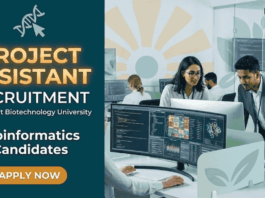 Project Assistant Jobs at GBU with Fellowship | Bioinformatics Candidates Apply Now GBU Recruitment: Seeking Candidates for Project Assistant Jobs in Bioinformatics Research. Apply Online Before May 30.