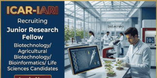Apply Now for JRF Vacancy at ICAR-IARI | Work on Basmati Varieties JRF Vacancy under ICAR-IARI Recruitment: Seeking Life Sciences Research Aspirants for Junior Research Fellow Position.
