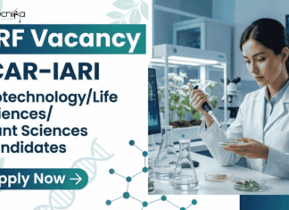 ICAR-IARI Recruiting Life Sciences Candidates – Apply Now for SRF Vacancy Apply for SRF Vacancy at ICAR-IARI Recruitment. Excellent Career in Life Science Research under ICAR-funded Biotechnology Projects.