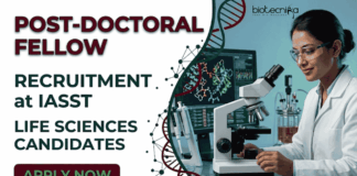 Applications Invited For Post-Doctoral Fellow at IASST – Apply Now IASST Recruitment announced for Post-Doctoral Fellow positions in biotechnology, microbiology, nanoscience, and life sciences.