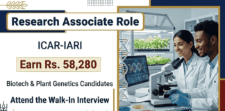 Research Associate Jobs at ICAR-IARI with Rs. 58,280/- PM | Walk-In Interview Apply for ICAR-IARI Recruitment: Research Associate Jobs in Biotechnology, Plant Breeding, and Genetics Research. Earn Rs. 58,280/- PM.
