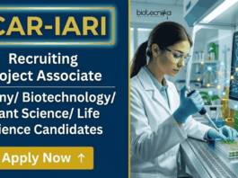 Life Sciences Research Jobs at ICAR-IARI | Apply Now for Project Associate Role ICAR IARI Recruitment Announced for Project Associate Jobs in Life Sciences Research. Apply Online Before 30 May 2026.