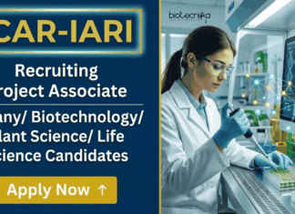 Life Sciences Research Jobs at ICAR-IARI | Apply Now for Project Associate Role ICAR IARI Recruitment Announced for Project Associate Jobs in Life Sciences Research. Apply Online Before 30 May 2026.