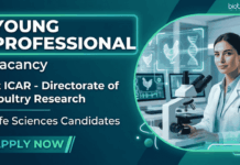 Young Professional Jobs at ICAR-DPR | Life Sciences Freshers Eligible for Walk-In Interview Apply for Young Professional Jobs under ICAR Recruitment. Start your Career in Life Sciences with Research Roles in Hyderabad.