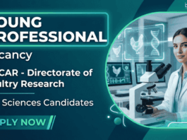 Apply for Young Professional Jobs under ICAR Recruitment. Start your Career in Life Sciences with Research Roles in Hyderabad.