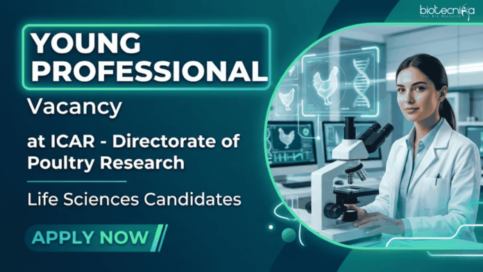 ICAR Apply for Young Professional Jobs under ICAR Recruitment. Start your Career in Life Sciences with Research Roles in Hyderabad.