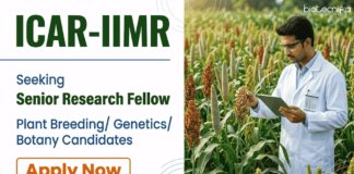 Apply for Senior Research Fellow Position at ICAR-IIMR Hyderabad. Explore ICAR Recruitment Opportunities and Build your Career in Genetics.