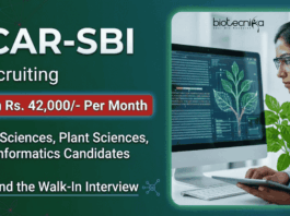 Apply for Young Professional Jobs under ICAR-SBI Recruitment. Life Sciences Career Aspirants can attend Written Test Cum Interview.