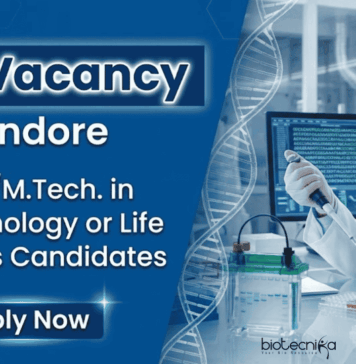 SRF Vacancy at IIT Indore – M.Sc /M.Tech Life Sciences Candidates Apply Now Apply for IIT Indore Recruitment - SRF Vacancy and build your Career in Life Sciences with ₹42,000 fellowship support.