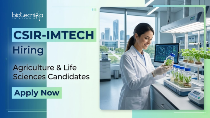 IMTECH (2) IMTECH Recruitment announced Project Associate Jobs and Career in Life Sciences for Microbiology and Biotechnology candidates.