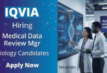 Biology Jobs at IQVIA | Apply Now for Medical Data Review Role IQVIA Careers Announced Biology Jobs and Career in Life Sciences Opportunity for Clinical Research Professionals in Bengaluru.