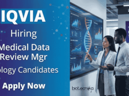 Biology Jobs at IQVIA | Apply Now for Medical Data Review Role IQVIA Careers Announced Biology Jobs and Career in Life Sciences Opportunity for Clinical Research Professionals in Bengaluru.