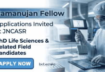JNCASR Inviting Applications for Ramanujan Fellow | PhD Candidates Apply Apply for Ramanujan Fellow at JNCASR Recruitment. Explore Research in Life Sciences and Chemical Sciences. Check Eligibility and Apply Now.
