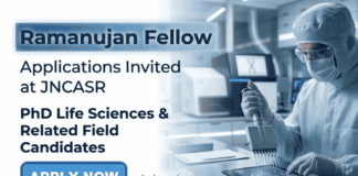 Apply for Ramanujan Fellow at JNCASR Recruitment. Explore Research in Life Sciences and Chemical Sciences. Check Eligibility and Apply Now.