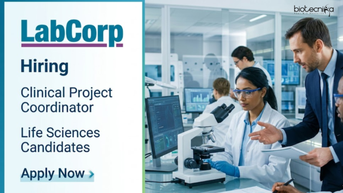 Lab Corp Apply for Labcorp Careers - Clinical Project Coordinator role. Exciting Life Sciences Jobs for Graduates in Bangalore.